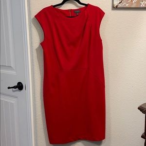 Business casual red dress